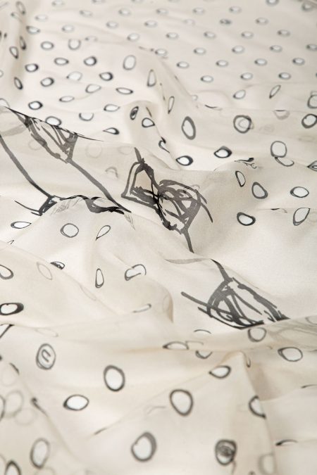 Foulard in seta stampa "bolle" I FEEL LIKE WOW!