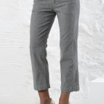Jeans grigi con ricami "D"